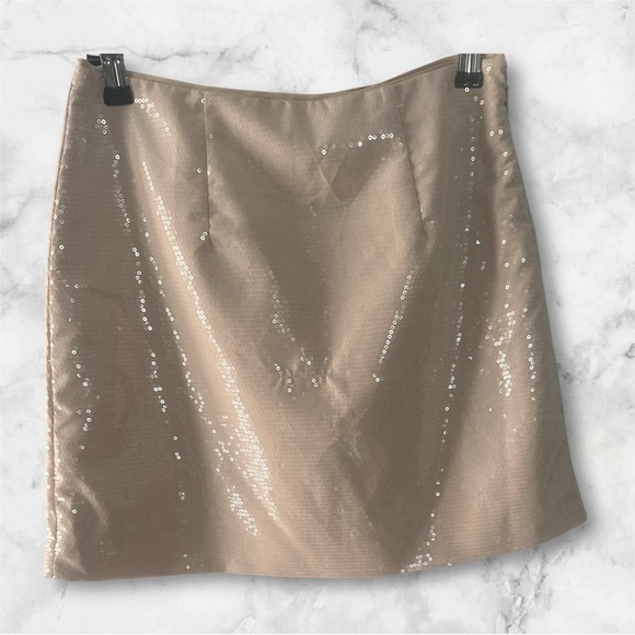 A New Day Women's Sequin Mini Skirt - Cream NWT - Picture 2 of 4